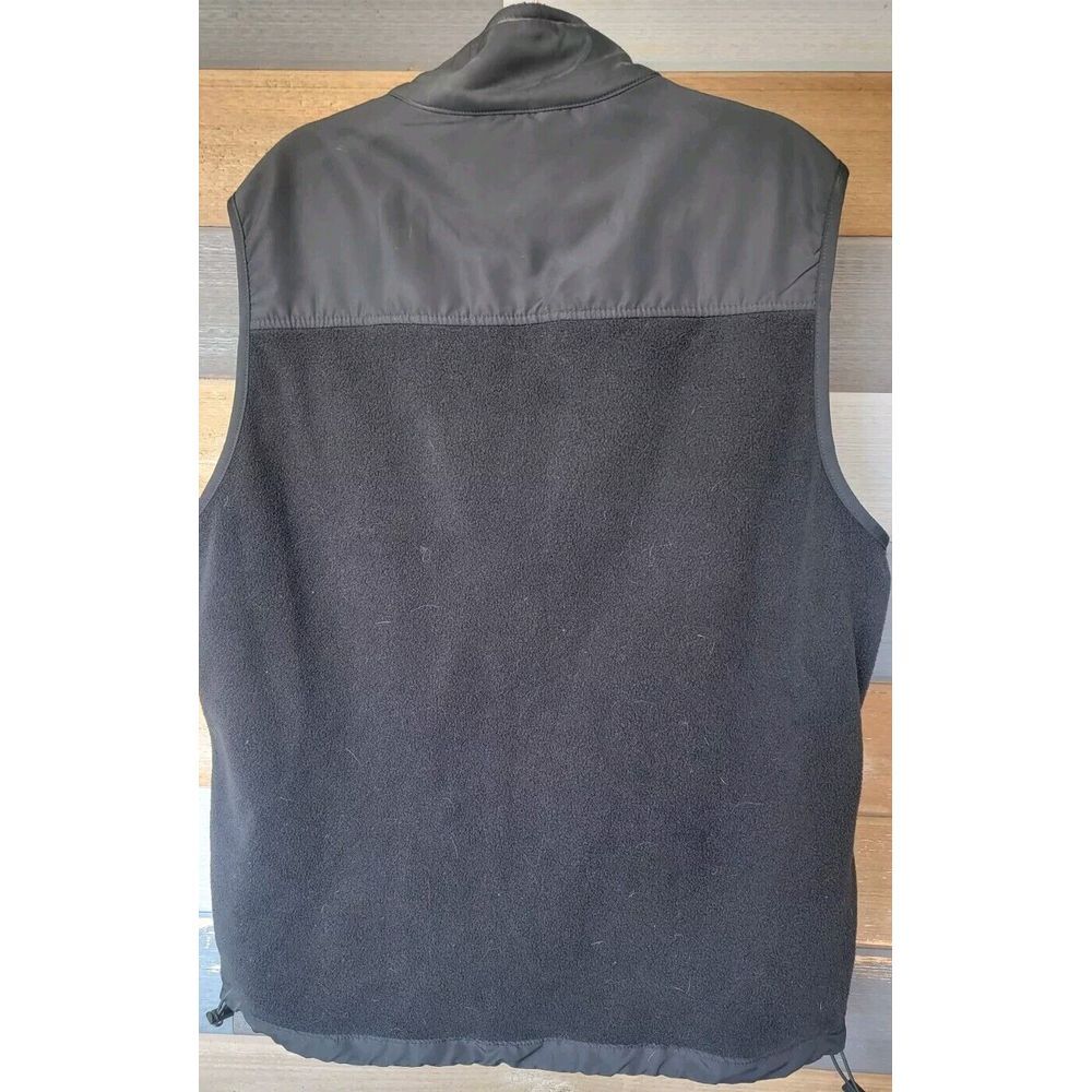 Chaps Black Zip Up Vest w/ Front Pockets - Mens XLarge - Sleeveless w/ Logo - Picture 4 of 4
